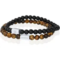 Memphis DUO Kralenarmbanden set "Vesuvius"-21cm