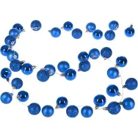 Casaria Kerstverlichting kerstballen LED Blauw 2m Ballen