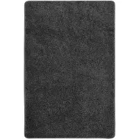 vidaXL Vloerkleed shaggy anti-slip 200x290 cm donkergrijs