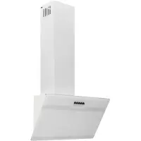 vidaXL Wandafzuigkap 60 cm staal en gehard glas wit