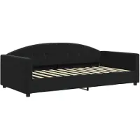 vidaXL Slaapbank 100x200 cm fluweel zwart