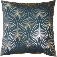 Clayre & Eef Kussenhoes 45x45 cm Groen Polyester Sierkussenhoes Groen Sierkussenhoes