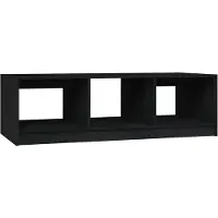 vidaXL Salontafel 110x50x34 cm massief grenenhout zwart