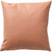 Dutch decor - JARED - Kussenhoes 45x45 cm - leerlook – stoere effen kleur - Cork - roze