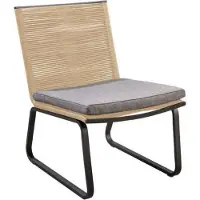 Yoi Loungestoel Kome Black Natural Soil