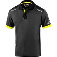 Sparco Tech Toledo Poloshirt - Zwart — Geel — XXXL