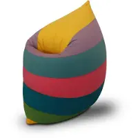 Terapy Elly Zitzak - Happy Colours ( Regenboog ) - 100cm x 80cm x 50cm - Zacht Rekbaar Katoen