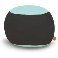 Terapy Ollie Zitzak - Lichtblauw / Zwart - 100cm x 100cm x 80cm - Zacht Rekbaar Katoen