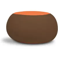 Terapy Ollie Zitzak - Bruin / Oranje - 100cm x 100cm x 80cm - Zacht Rekbaar Katoen
