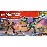 LEGO 71796 LEGO Elementdraak vs de mecha van de keizerin