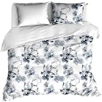 De Witte Lietaer Dekbedovertrek Quill Moonlit Ocean Satijn-240 x 200 / 220 cm | Lits-Jumeaux