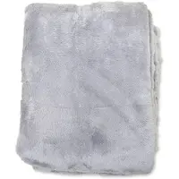 Wicotex Wicotex-Plaid-deken-fleece plaid Fluffy grijs 150x200cm-Zacht en warme Fleece deken.