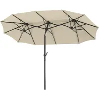 OEM Parasol, Naturel, ca. 300 X 150 cm, Rechthoekig
