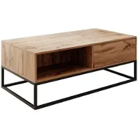 Meubella | salontafel eiken met opbergruimte lades