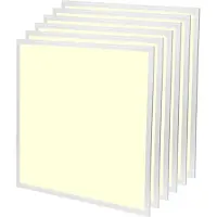 Velvalux LED Paneel 62x62 6 Pack - Velvalux Lumis - LED Paneel Systeemplafond - Warm Wit 3000K - 36W - Inbouw - Vierkant - Wit -