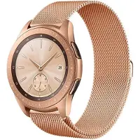 Shop4 - Geschikt voor Samsung Galaxy Watch 46mm Bandje - Metaal Rosé goud