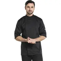 Chaud Devant Bacio Zwart Short Sleeve Koksbuis | Maat: XL