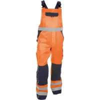 Dassy Toulouse Hogezichtbaarheidsbretelbroek met kniezakken Fluogeel/Marineblauw maat 53 heren