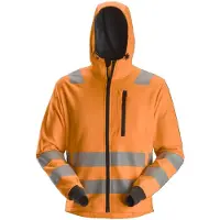 Snickers Workwear 8039 AllroundWork, High-Vis Hoodie met Rits KL2/KL3