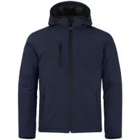 Clique Softshell jas gevoerd met capuchon M / Grijs