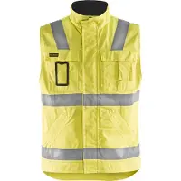 Blakläder 8505-1804 Werkvest. Ongevoerd High Vis High Vis Geel/Marineblauw maat M heren