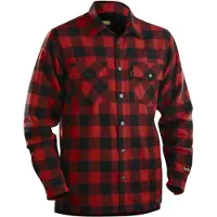Blakläder 3225-1131 Overhemd flanel, gevoerd Rood/Zwart maat S heren