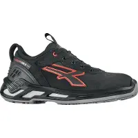 U Power Veiligheidsschoen TUCKER, maat 42, model W. 11, zwart/rood, gemaakt van gemêleerd leer