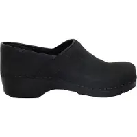 Danclog Klompschoen 2388 Nubuck Zwart PU flex Dicht-Schoenmaat 47