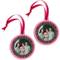 Yoursurprise Aluminium kersthanger bedrukken - Kerstbal - 2 stuks