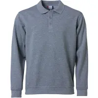 Clique Basic Polo Sweater Grijsmelange maat L 3671
