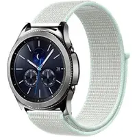 Shop4 - Geschikt voor Samsung Galaxy Watch 42mm Bandje - Nylon Mint Groen