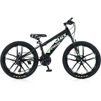 Cyclux Road Bike Jongensfiets Mtb 24 Inch – 21-speed Shimano Robuust Frame Groen Design Verstelbaar Stuur En Zadel