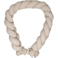 MamaLoes Soft Cotton Ecru 210 cm Braided Bedbumper ML020504