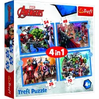 Trefl puzzel Avengers 4-in-1 - Disney Marvel superhelden kinderpuzzel.