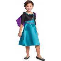 Disguise DISNEY - FROZEN 2, Koningin Anna jurk Basic Plus, Maat XS (3T-4T jaar), Meisjes