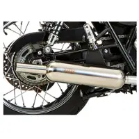 Shark Auspuff Retro Classic hoogglans gepolijst roestvrij staal zilver