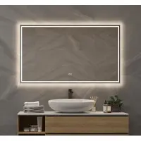 Schaere - Badkamerspiegel - LED Verlichting - Spiegel Verwarming - Touch Sensor - Dimfunctie - 120x70x3 cm