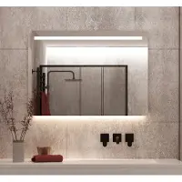 Schaere - Badkamerspiegel - LED Verlichting - Spiegel Verwarming - Sensor - Dimfunctie - 100x70 cm