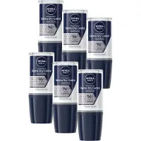 Nivea MEN Derma Control Maximum Deo Roller - 96 uur krachtige bescherming - Geur van hout en amber - Met DermaDry en melkzuur - 6 x 50 ml - Voordeelverpakking