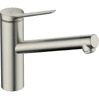 Hansgrohe zesis m33 eengreeps keukenmengkraan 150, 1jet, rvs look