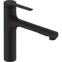 Hansgrohe Zesis M33 - Keukenkraan 160, met uittrekbare sproeikop, sBox lite, mat zwart 74804670