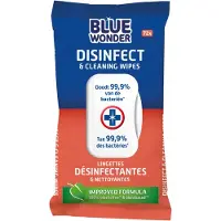 Blue Wonder 2x Desinfectie Reiniger Doekjes 72 Stuks