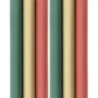 Benza Cadeaupapier - inpakpapier kerstpapier kraft - 2 meter x 70 cm - 6 rollen