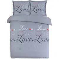 Vision 20017HC4 Love Grijs - 260 x 240 cm