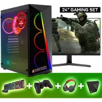 Screenon - Gaming Set - V1 - Ryzen 3 - 1TB HDD - Radeon Vega 8 - (GamePC.V115132 + 24 Inch Monitor + Toetsenbord + Muis)
