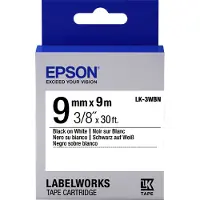 Epson Standard Tape - LK-3WBN Std Blk/Wht 9/9 (C53S653003) - 2 stuks