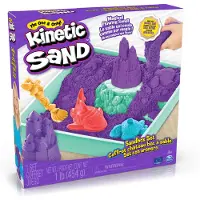Kinetic Sand Kinetic Zand - Zandbakset, paars (454 gram zand)