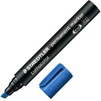 Staedtler - Viltstift lumocolor 350 schuin 2-5mm bl | 10 stuks