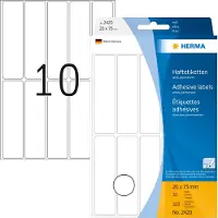 Herma Etiket 2420 20x75mm wit 320 stuks - 3 stuks