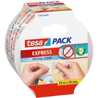 TESA Verpakkingstape Laag Geluidsniveau tesapack Express Transparant 50 mm (B) x 50 m (L) PP (Polypropeen)